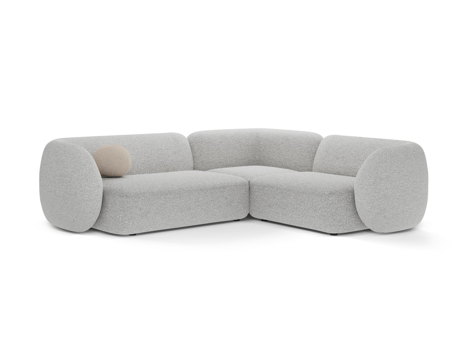 Modular Right Corner Sofa, "Kate", 4 Seats, 252x220x76