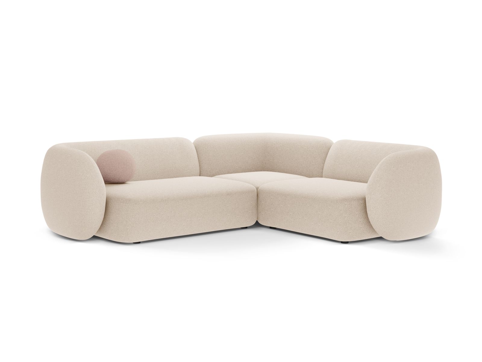 Modular Right Corner Sofa, "Kate", 4 Seats, 252x220x76