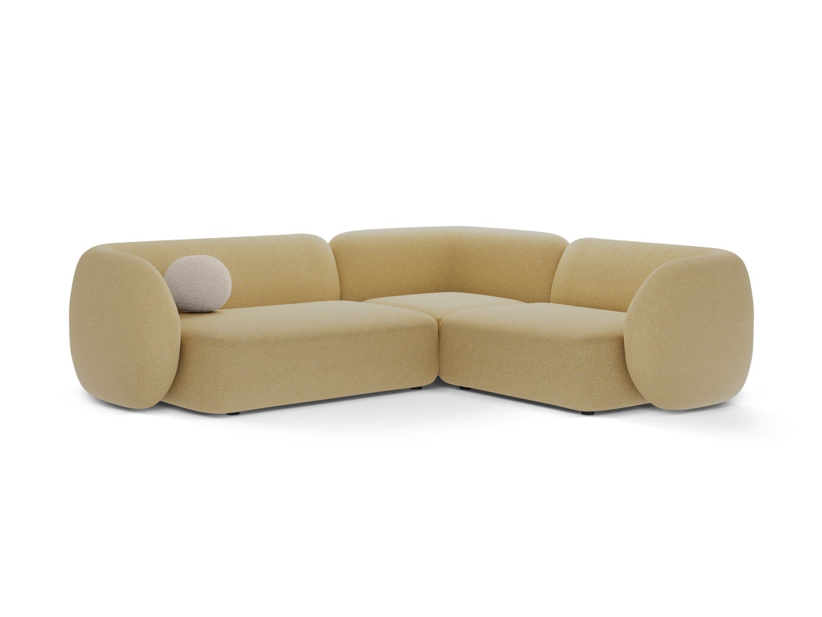 Modular Right Corner Sofa, "Kate", 4 Seats, 252x220x76
