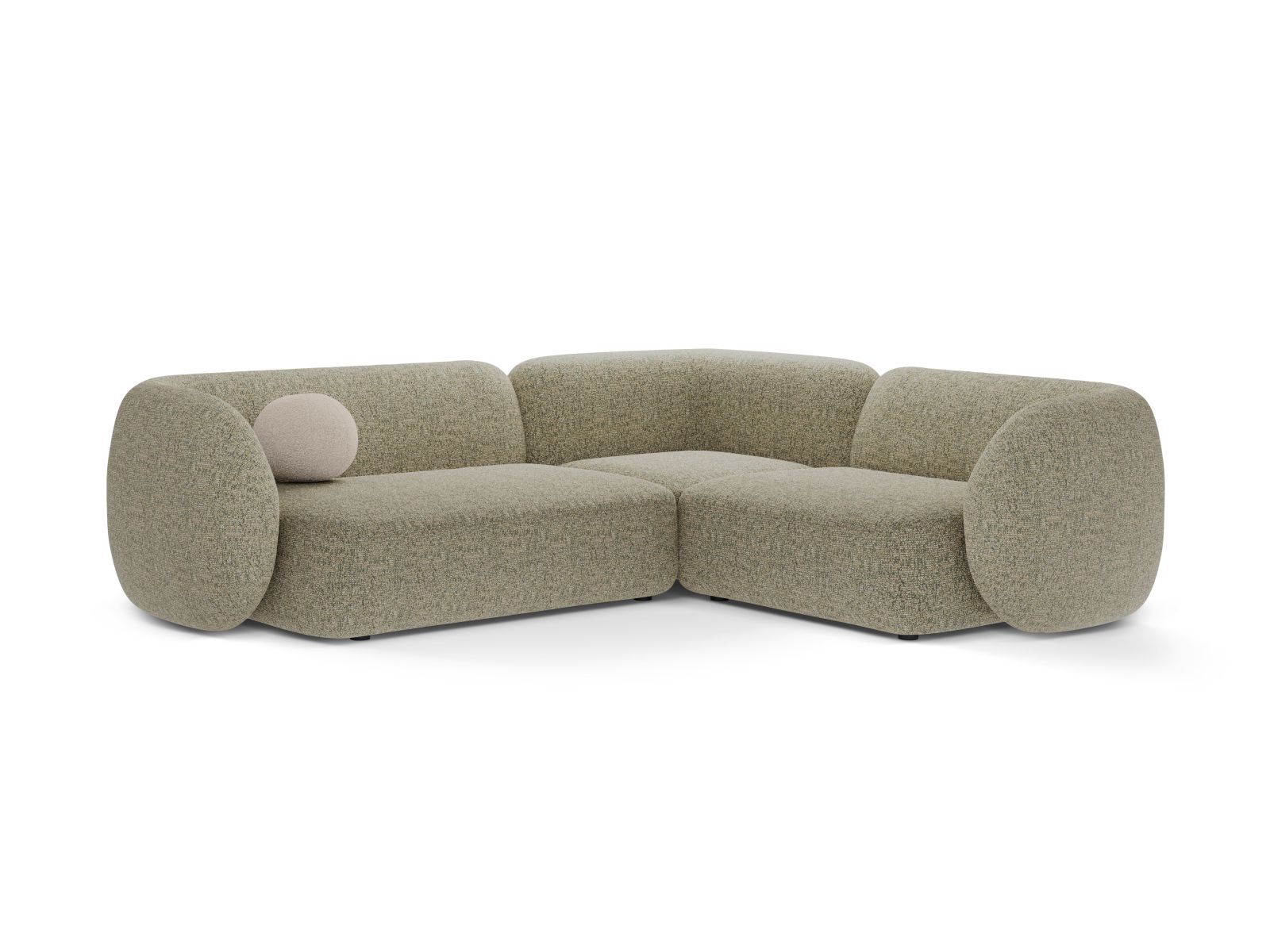 Modular Right Corner Sofa, "Kate", 4 Seats, 252x220x76