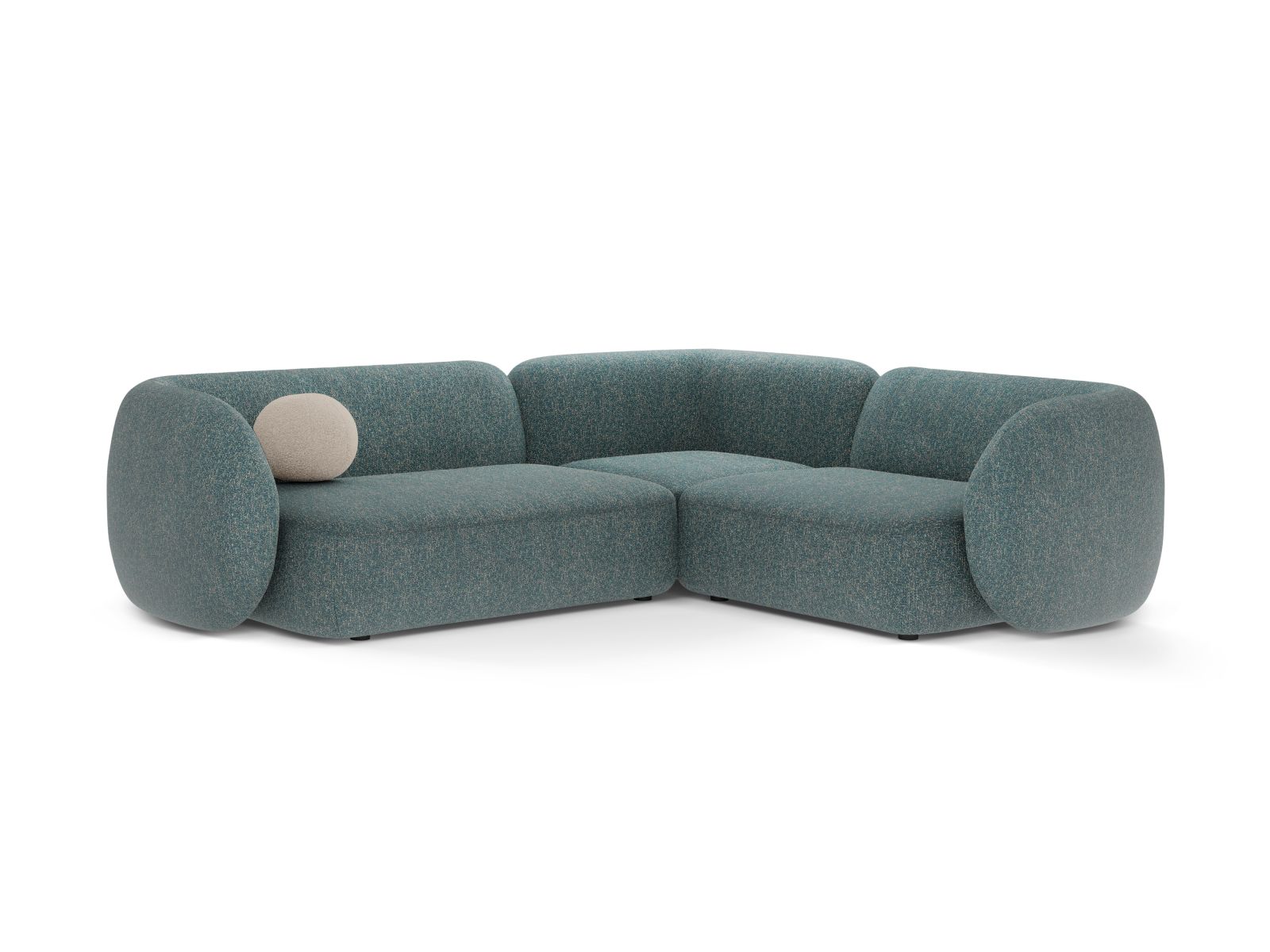 Modular Right Corner Sofa, "Kate", 4 Seats, 252x220x76