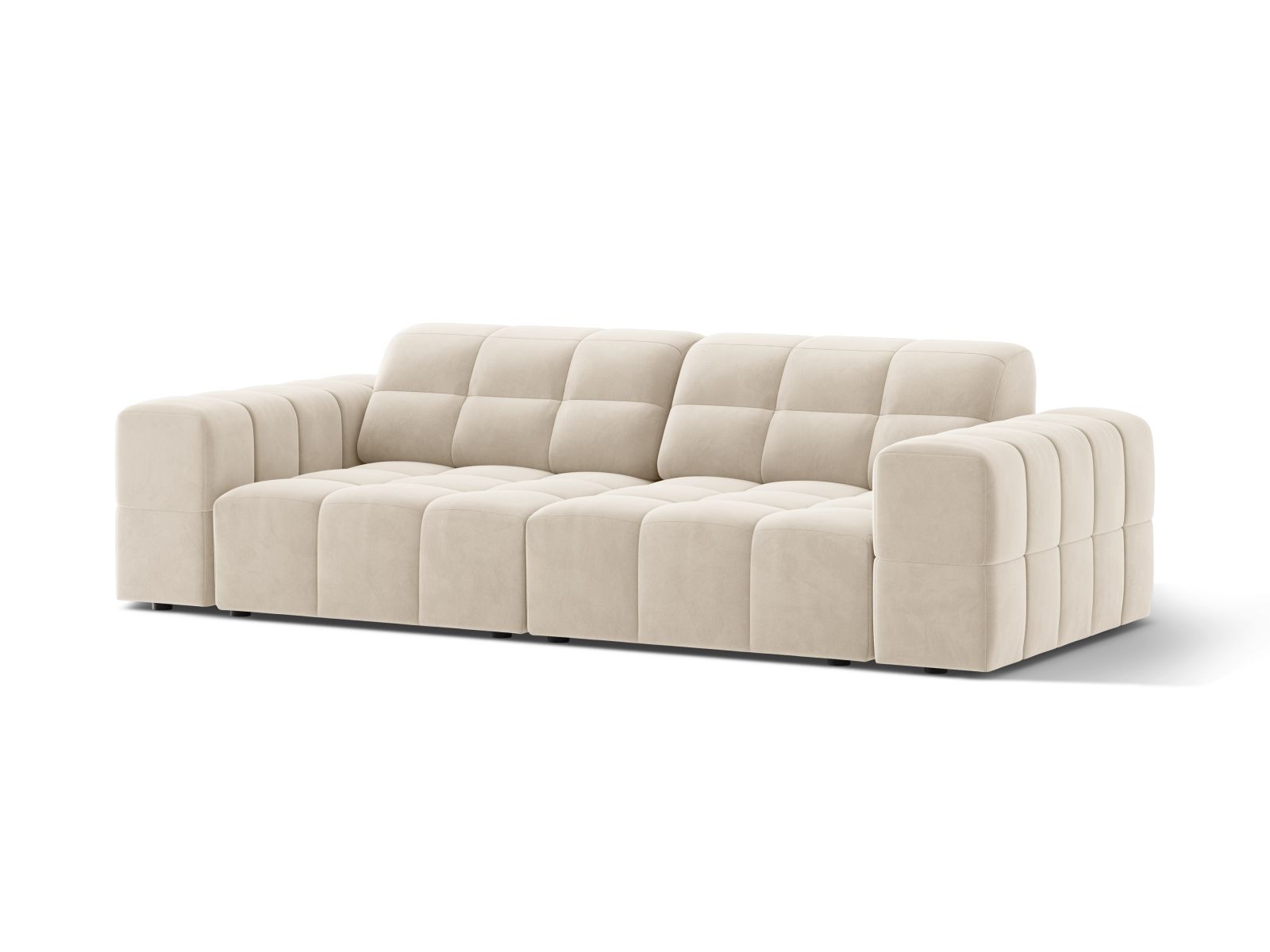 Velvet Sofa, "Jennifer", 3 Seats, 212x102x78