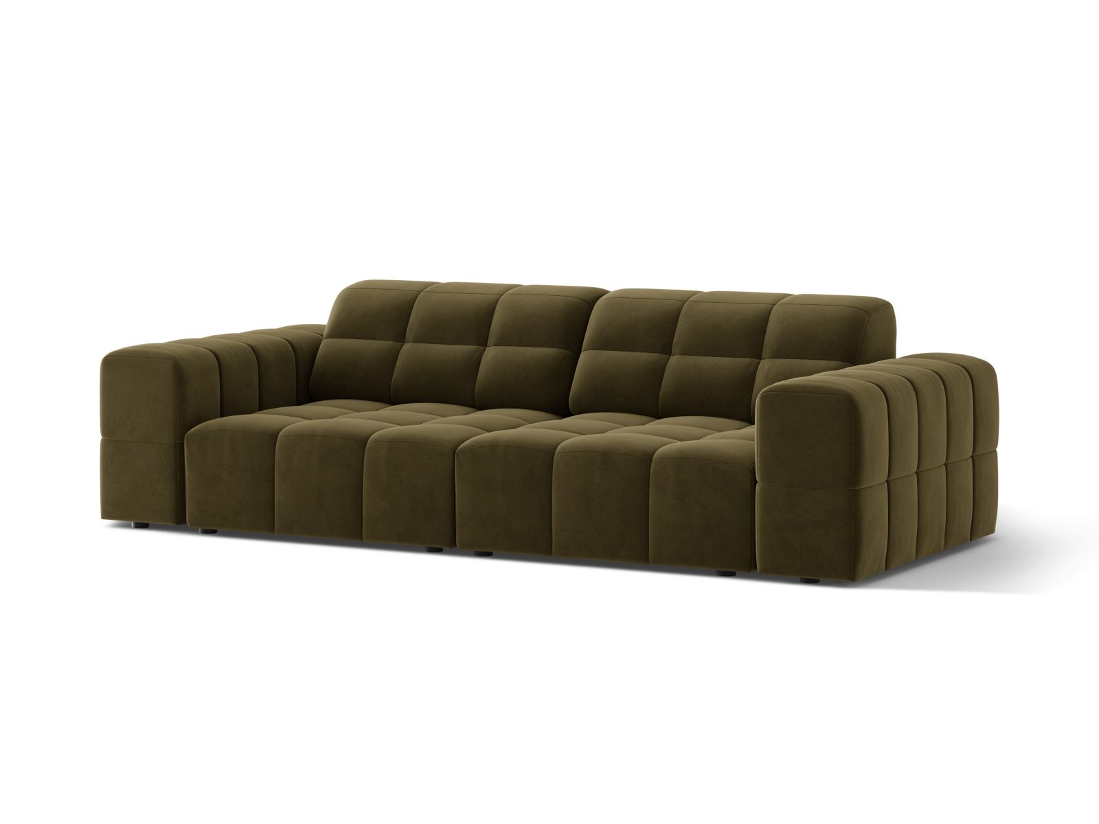 Velvet Sofa, "Jennifer", 3 Seats, 212x102x78