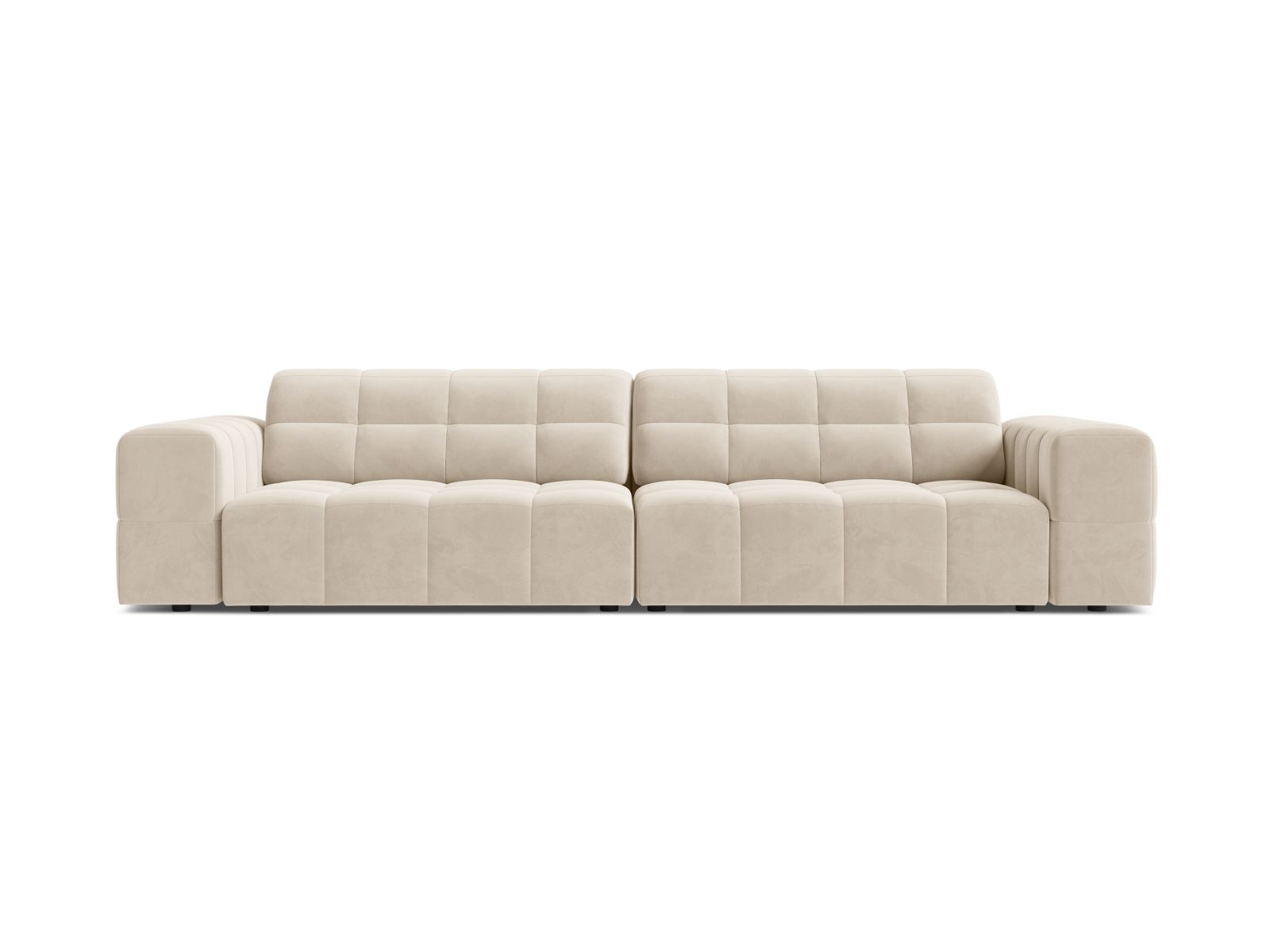 Velvet Sofa, "Jennifer", 4 Seats, 252x102x78