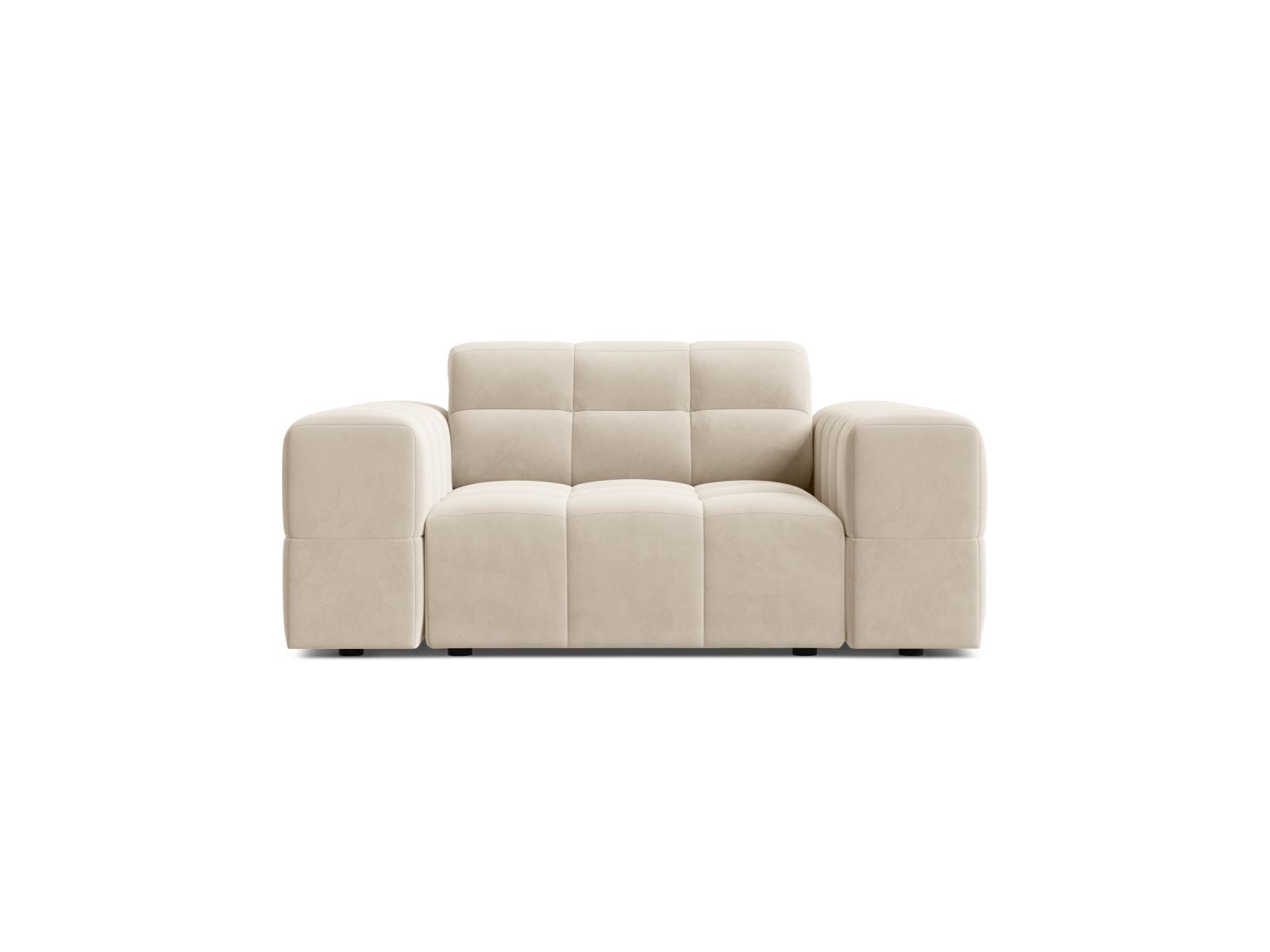 Velvet Armchair, "Jennifer", 1 Seat, 132x102x78