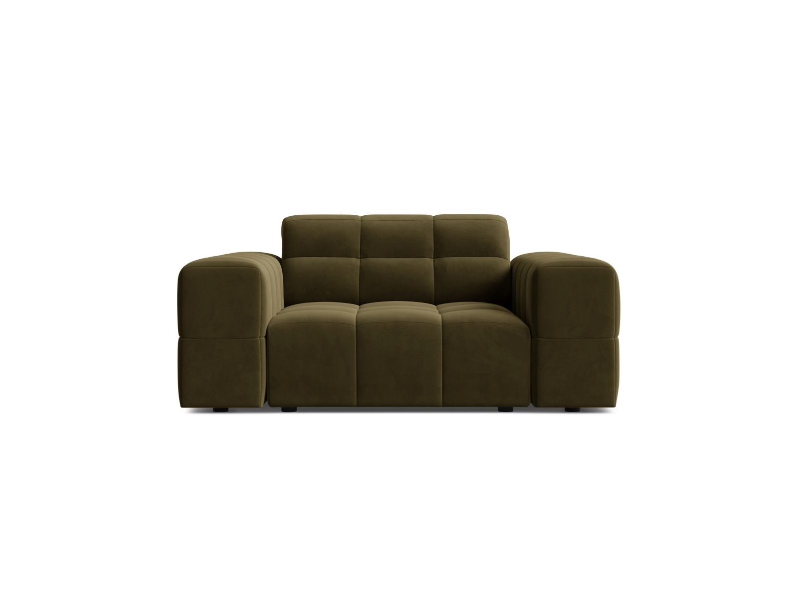 Velvet Armchair, "Jennifer", 1 Seat, 132x102x78