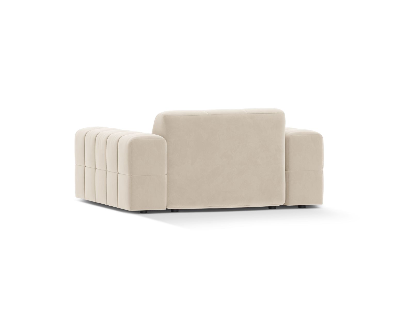 Velvet Armchair, "Jennifer", 1 Seat, 132x102x78