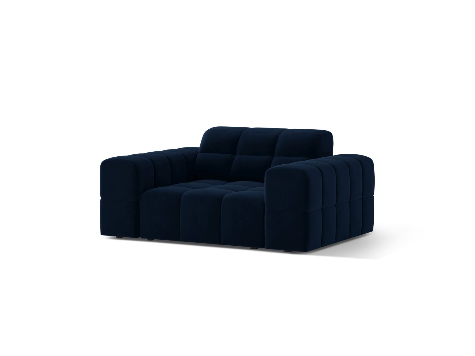 Velvet Armchair, "Jennifer", 1 Seat, 132x102x78
