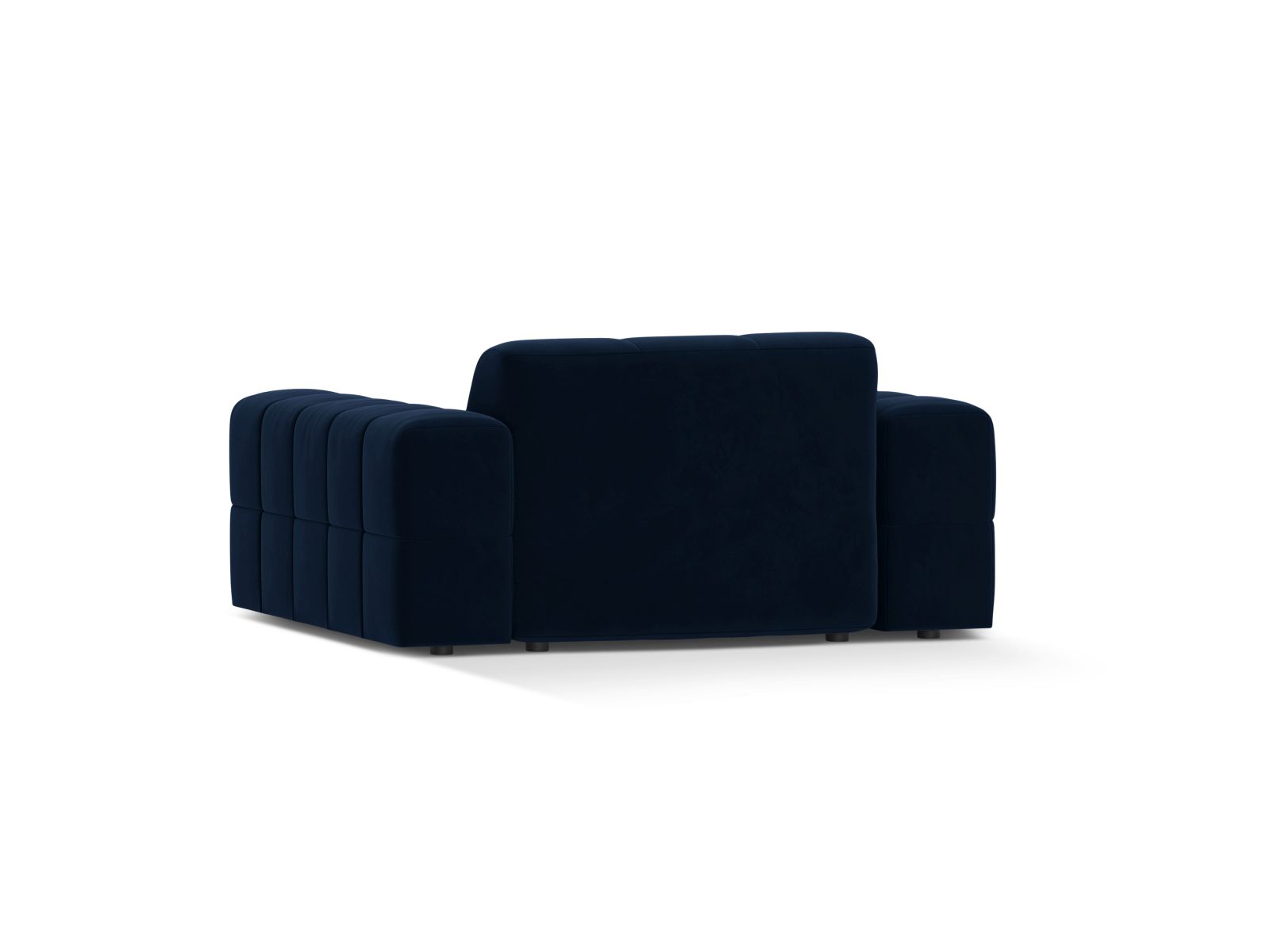 Velvet Armchair, "Jennifer", 1 Seat, 132x102x78
