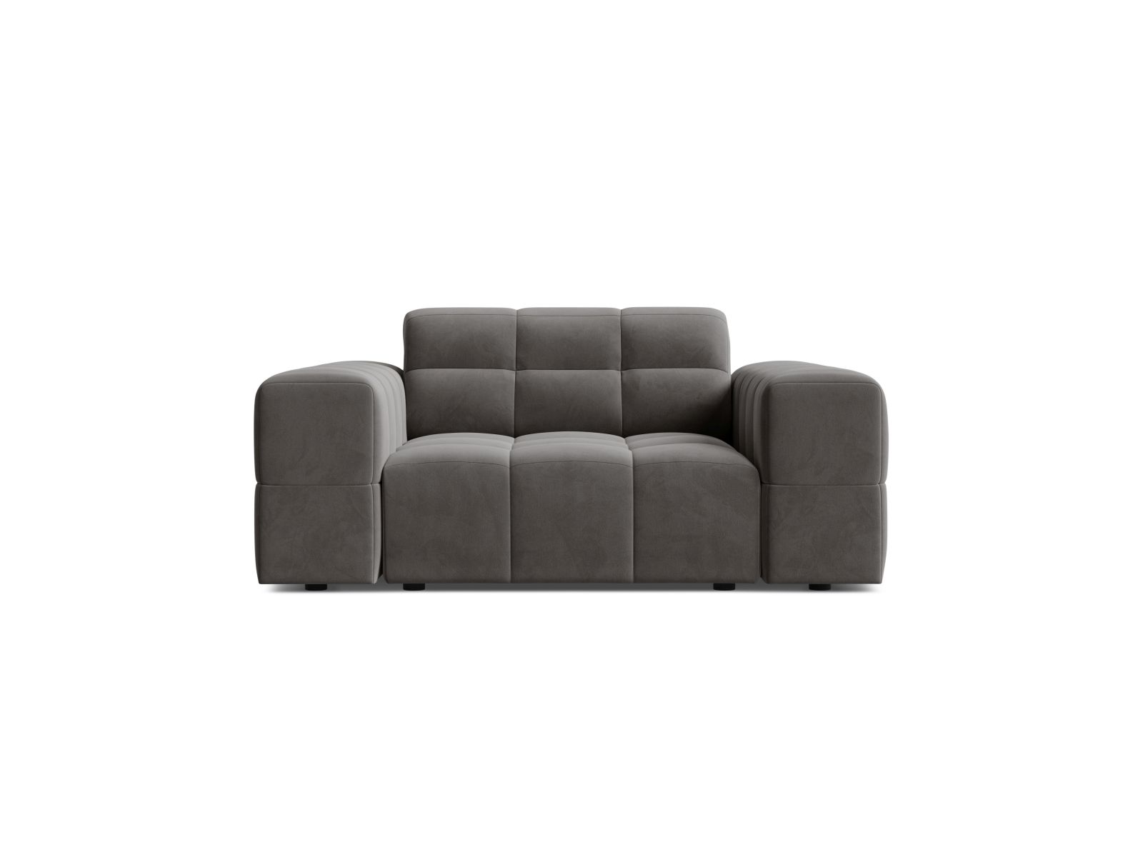 Velvet Armchair, "Jennifer", 1 Seat, 132x102x78
