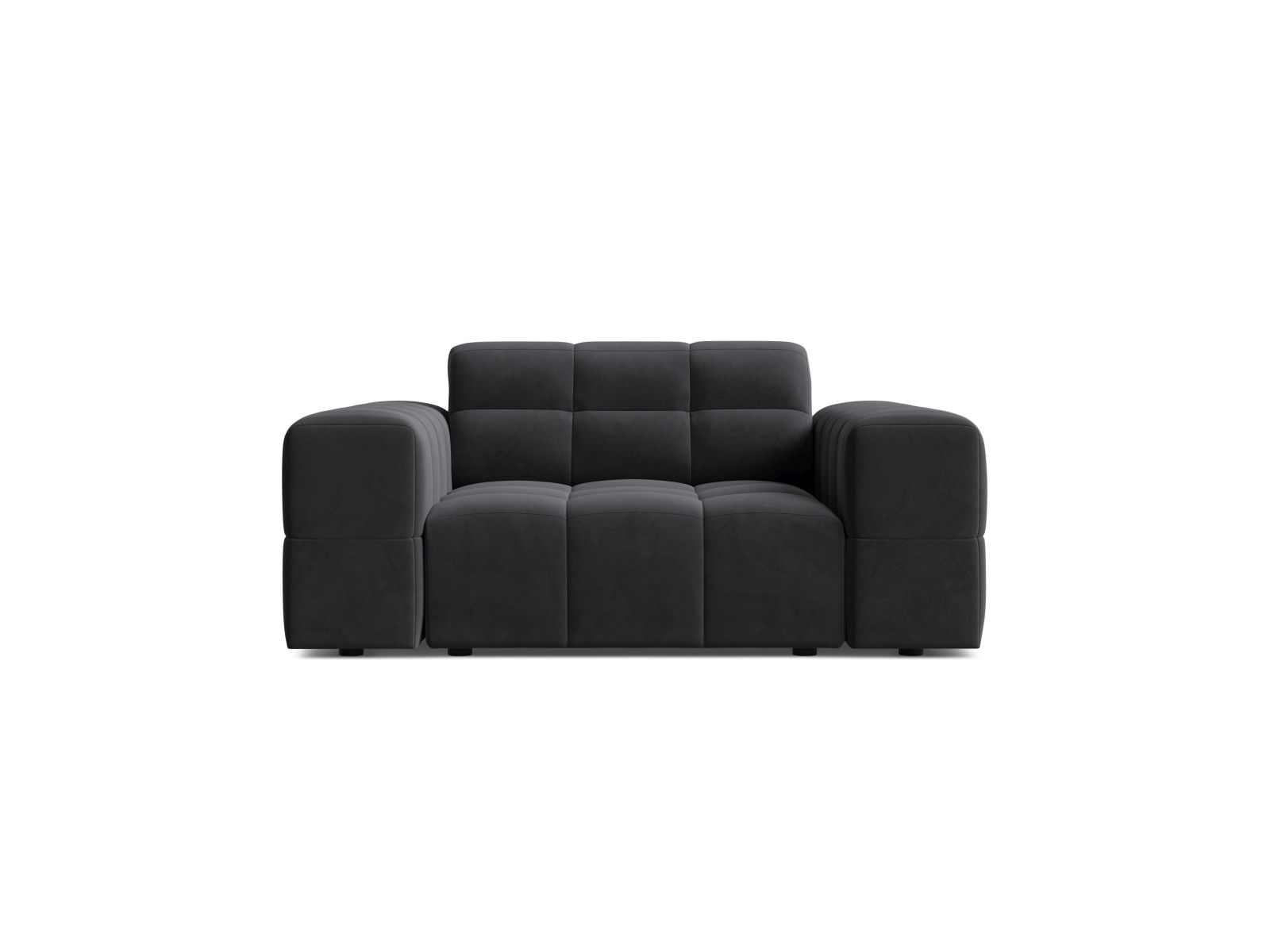 Velvet Armchair, "Jennifer", 1 Seat, 132x102x78