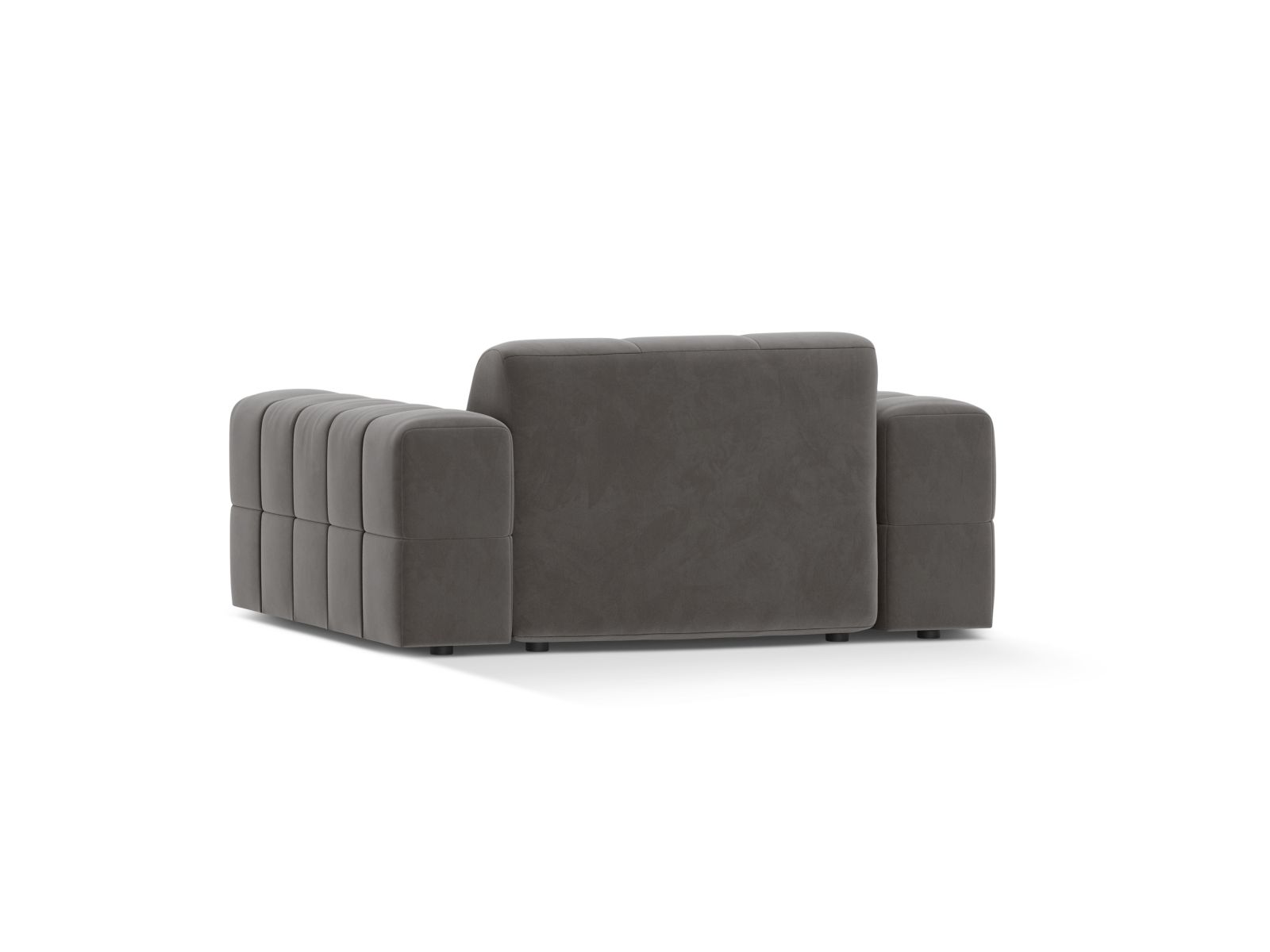 Velvet Armchair, "Jennifer", 1 Seat, 132x102x78