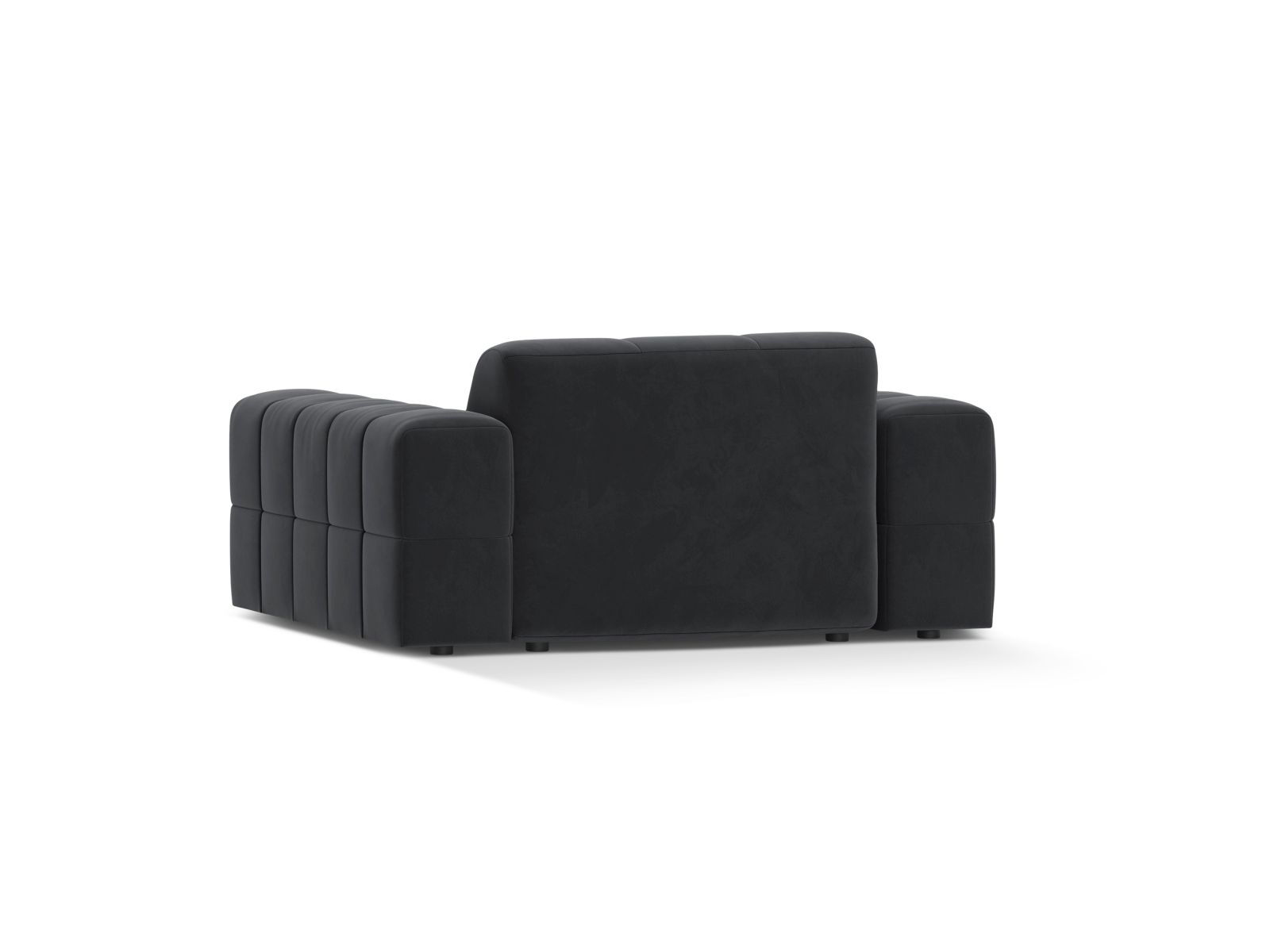 Velvet Armchair, "Jennifer", 1 Seat, 132x102x78