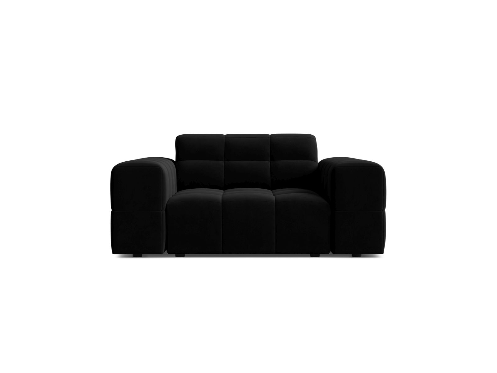 Velvet Armchair, "Jennifer", 1 Seat, 132x102x78