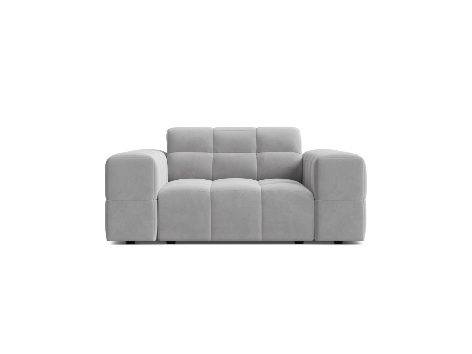 Velvet Armchair, "Jennifer", 1 Seat, 132x102x78
