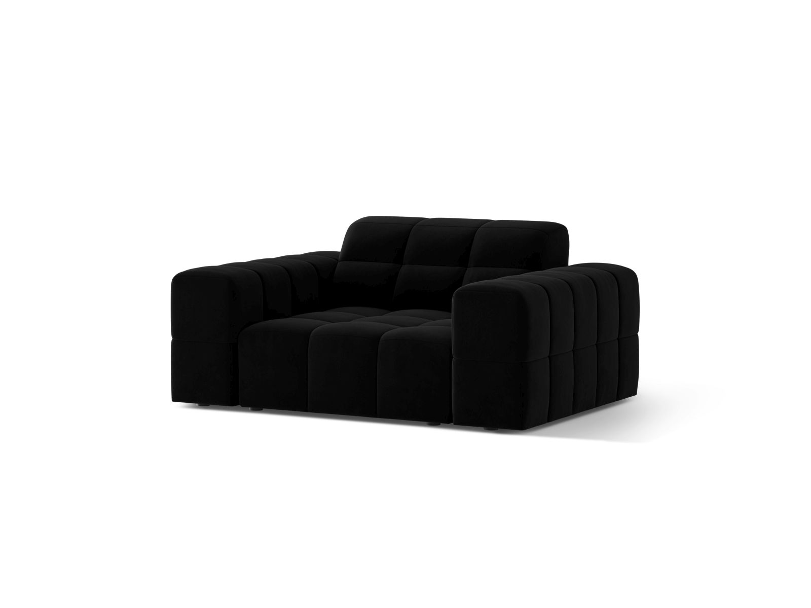 Velvet Armchair, "Jennifer", 1 Seat, 132x102x78