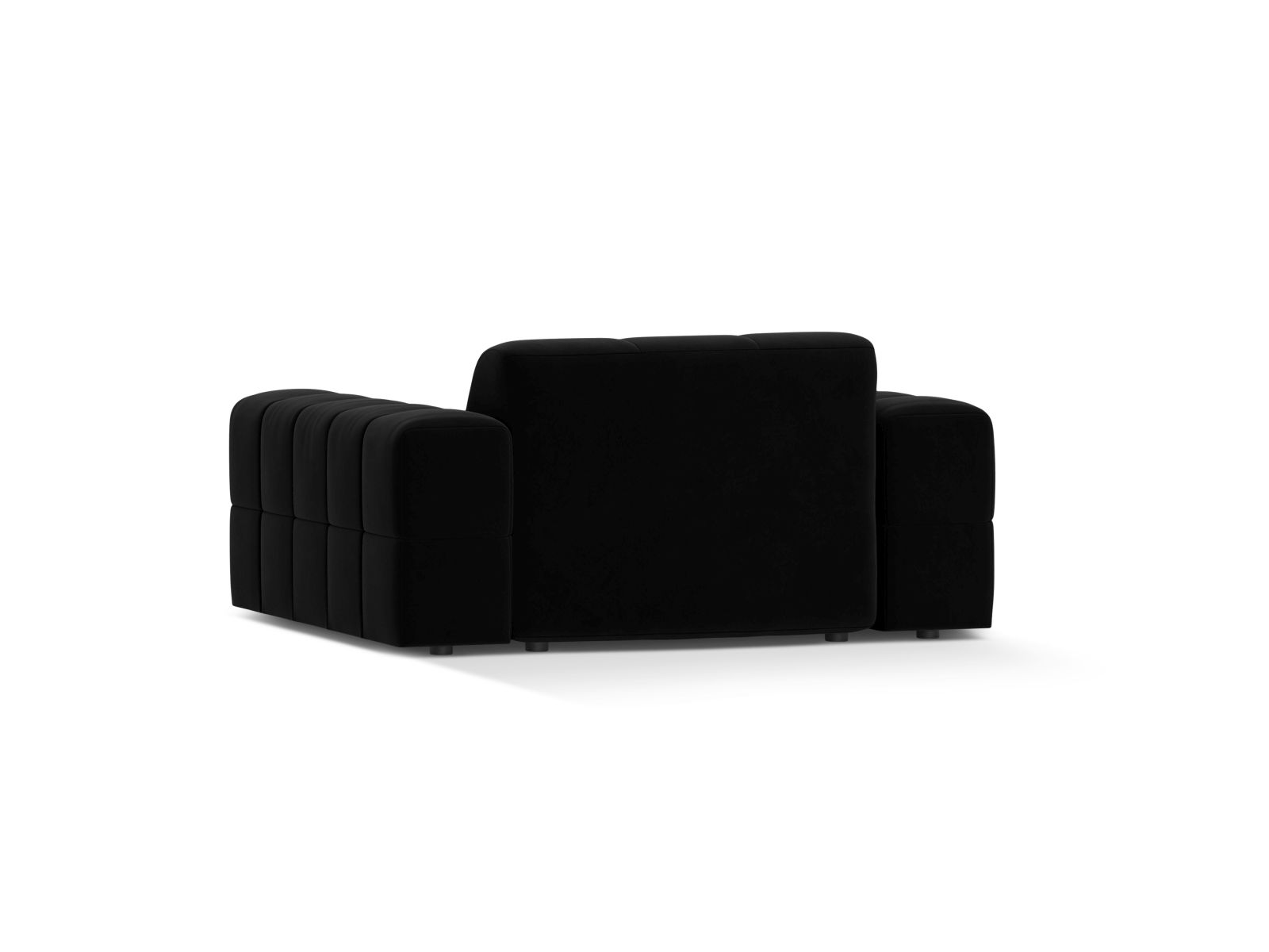 Velvet Armchair, "Jennifer", 1 Seat, 132x102x78