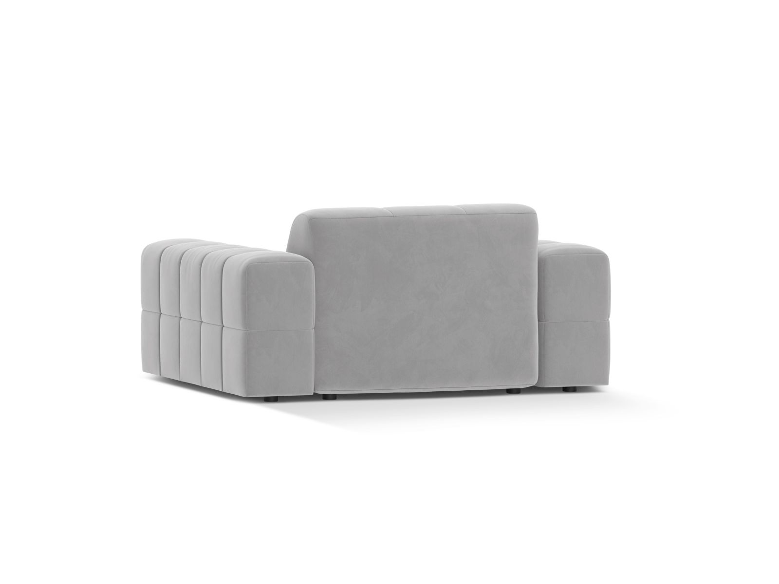 Velvet Armchair, "Jennifer", 1 Seat, 132x102x78