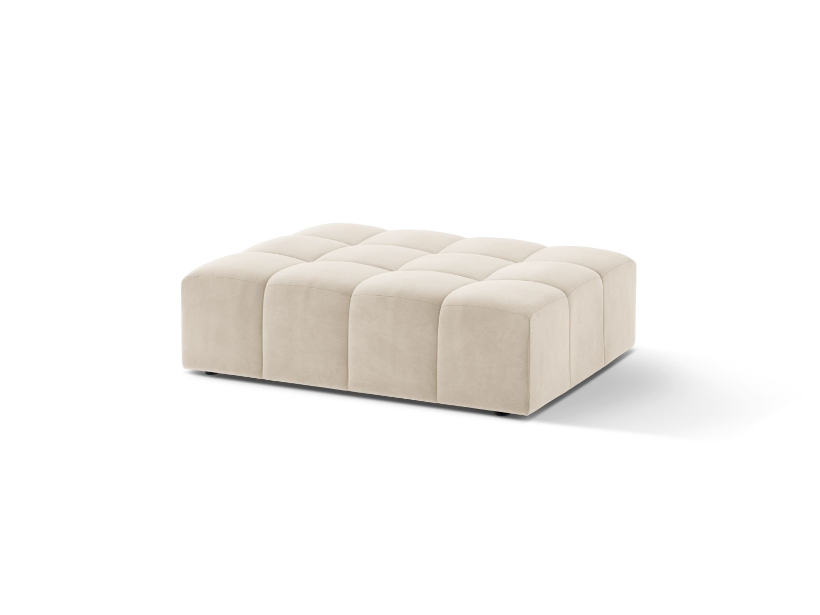 Velvet Pouf, "Jennifer", 1 Seat, 102x84x42
