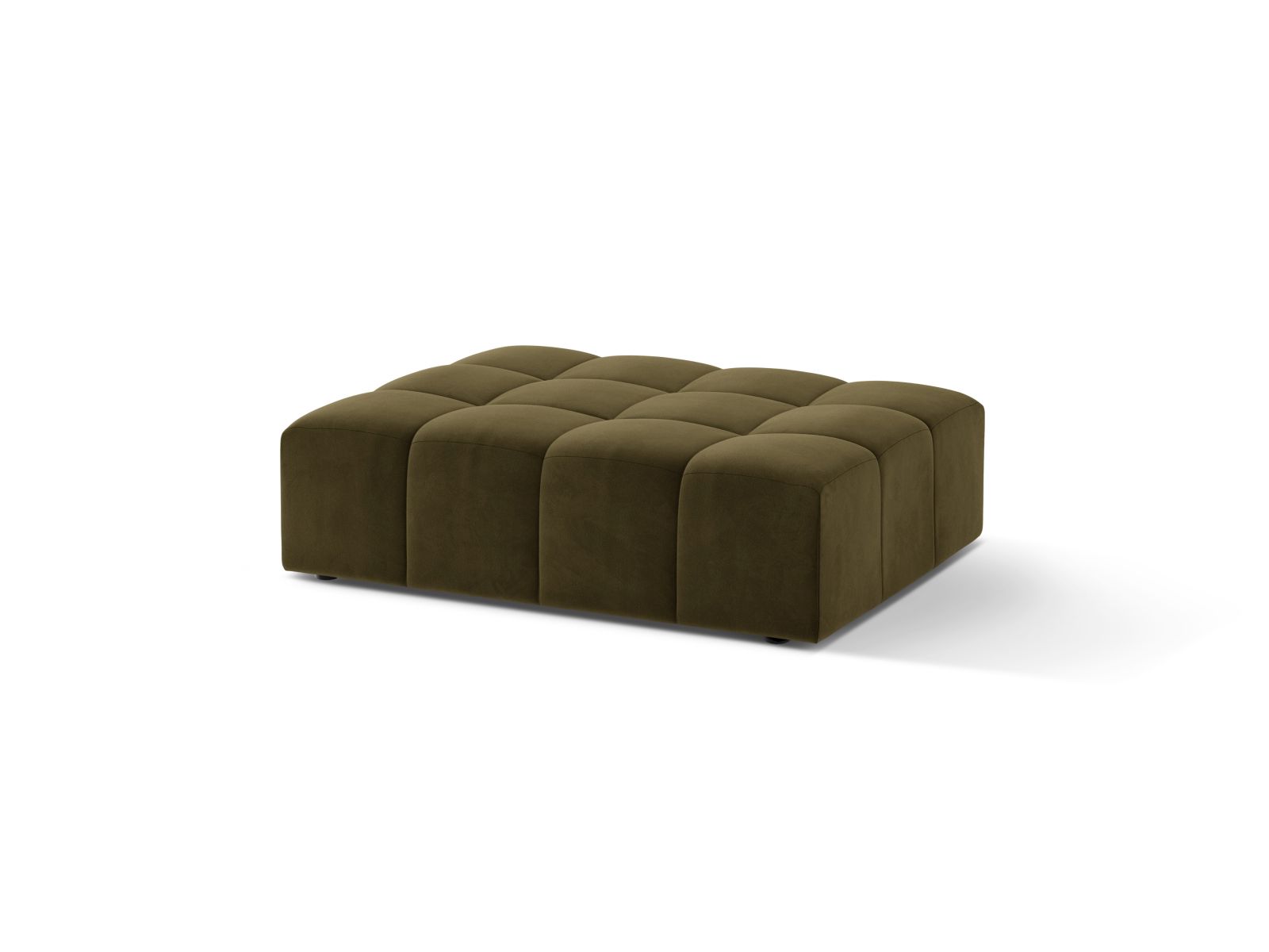 Velvet Pouf, "Jennifer", 1 Seat, 102x84x42