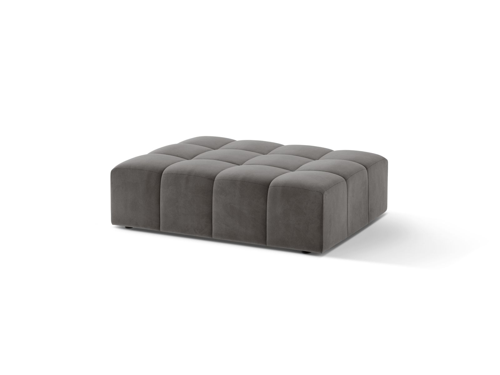 Velvet Pouf, "Jennifer", 1 Seat, 102x84x42