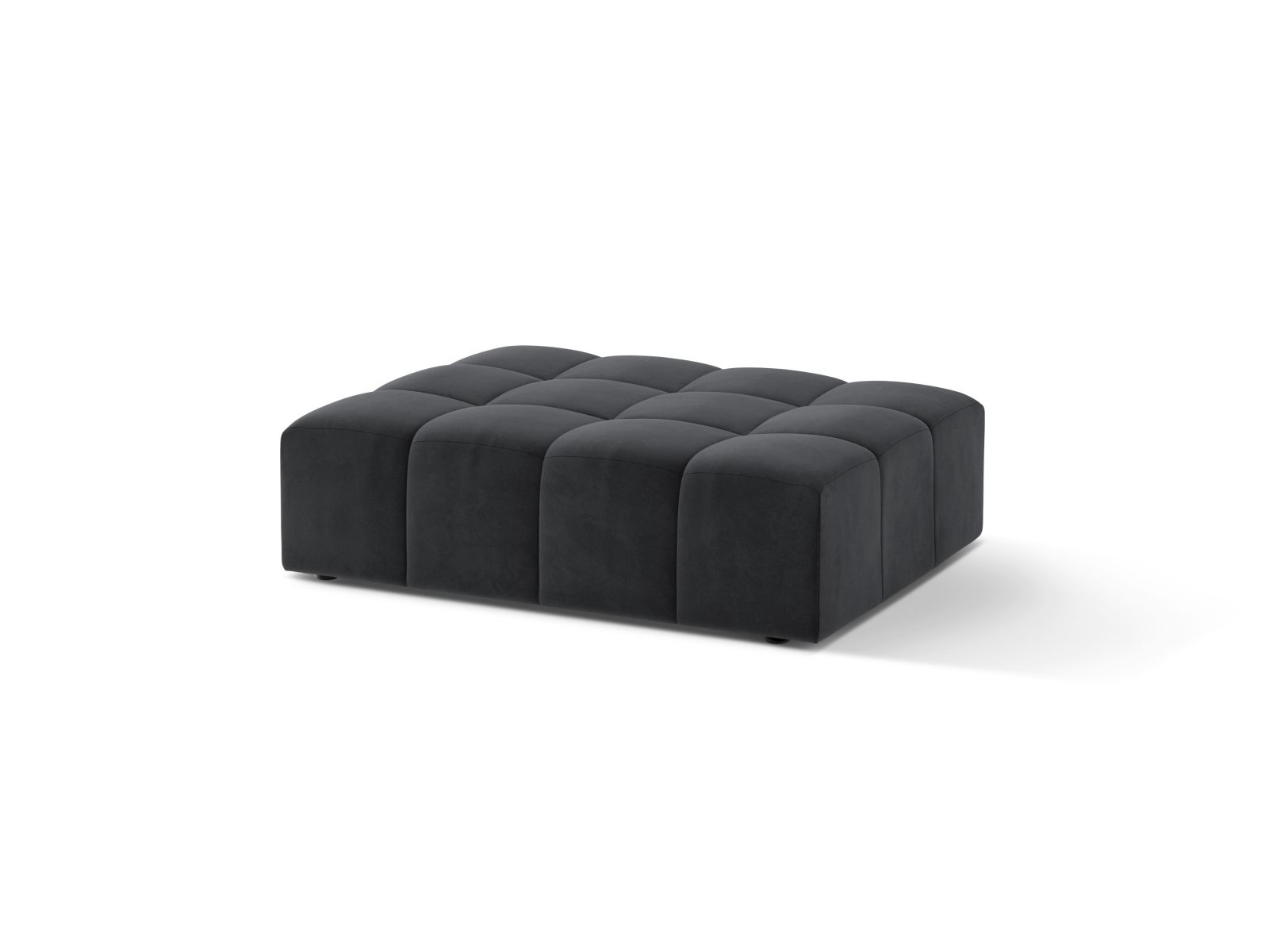Velvet Pouf, "Jennifer", 1 Seat, 102x84x42