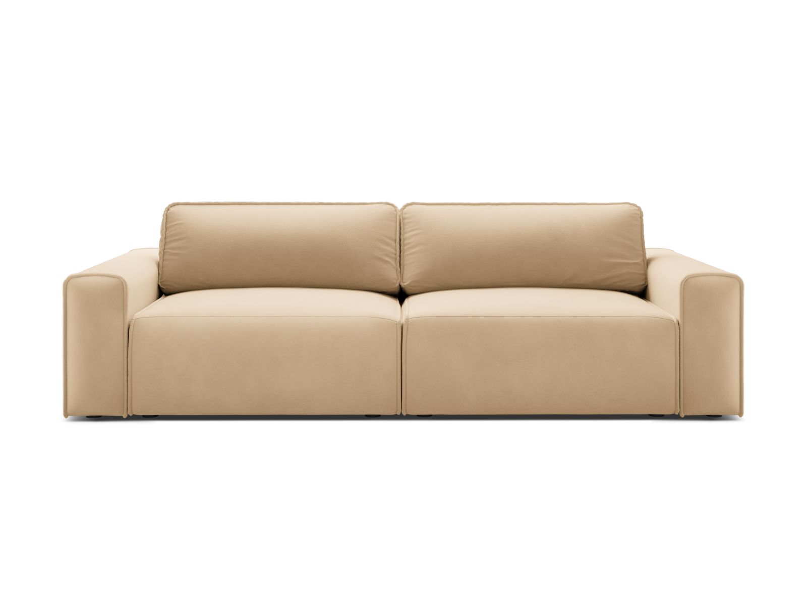 Velvet Sofa With Bed Function And Box, "Victor", 3 Seats, 246x100x83