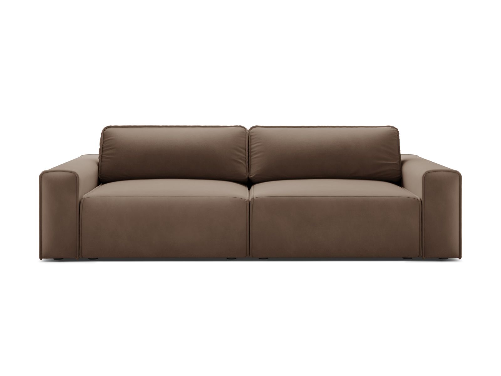 Velvet Sofa With Bed Function And Box, "Victor", 3 Seats, 246x100x83