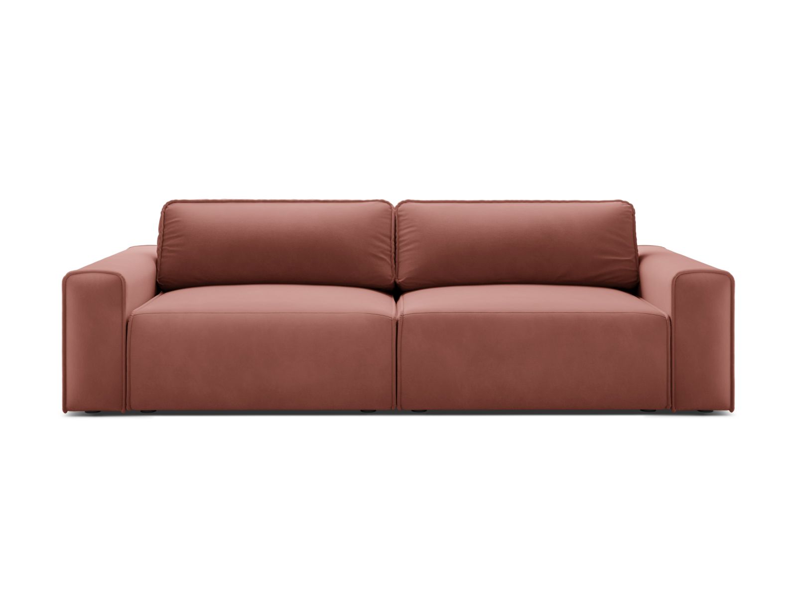 Velvet Sofa With Bed Function And Box, "Victor", 3 Seats, 246x100x83