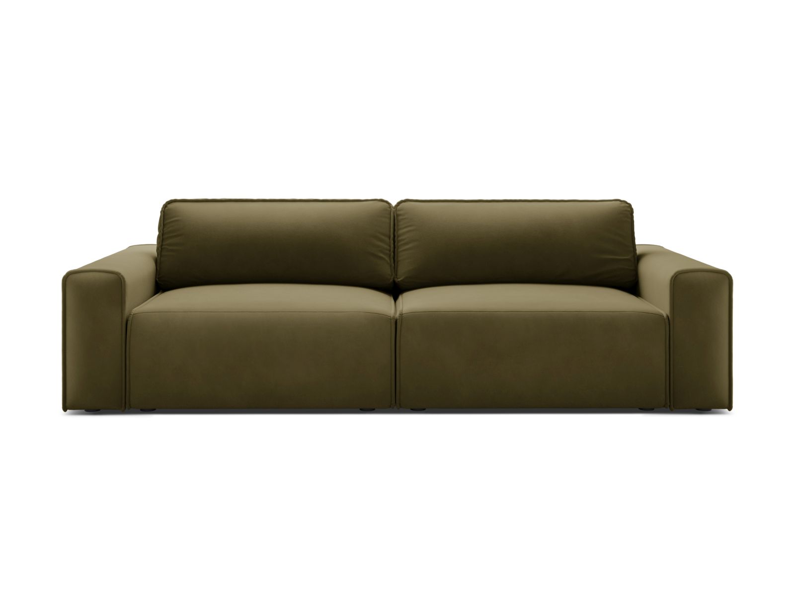 Velvet Sofa With Bed Function And Box, "Victor", 3 Seats, 246x100x83