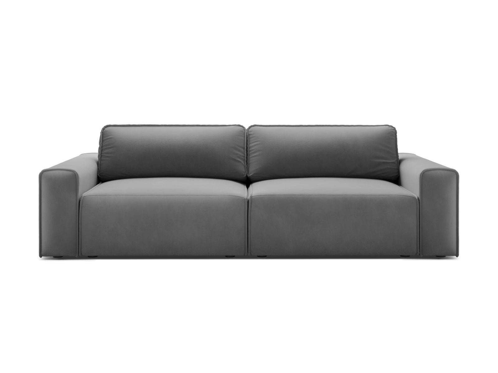 Velvet Sofa With Bed Function And Box, "Victor", 3 Seats, 246x100x83