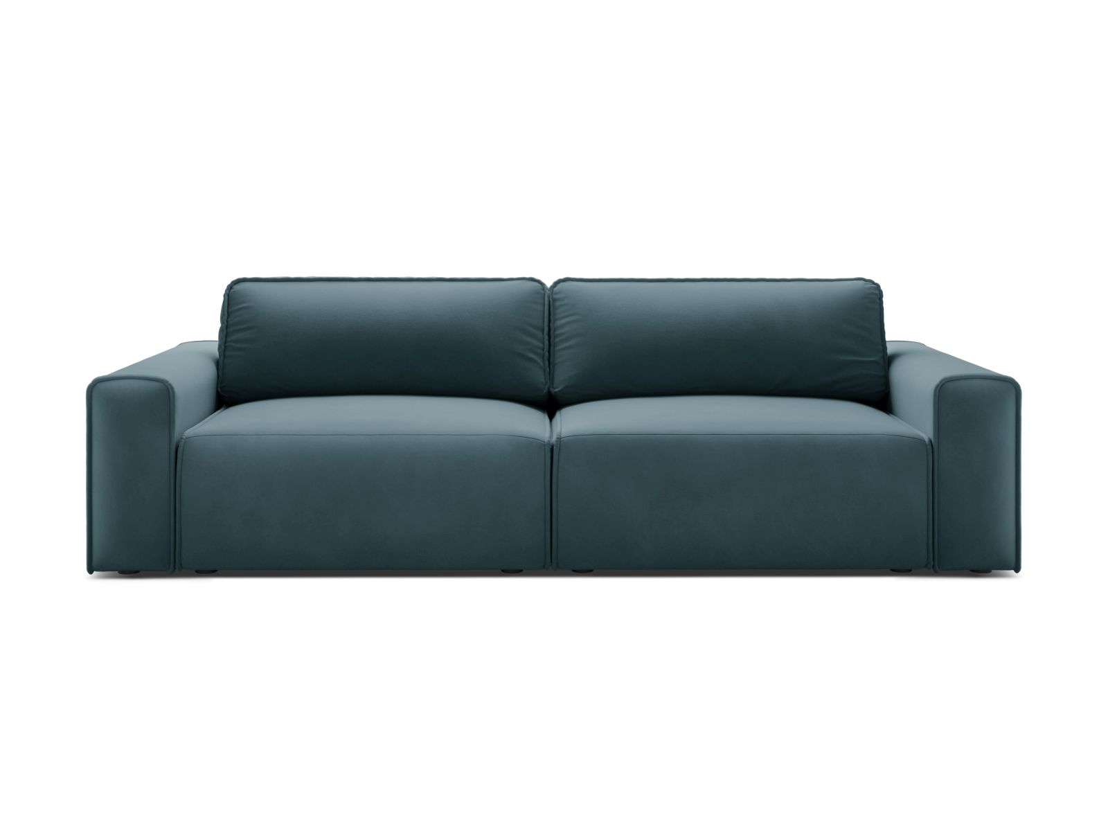 Velvet Sofa With Bed Function And Box, "Victor", 3 Seats, 246x100x83