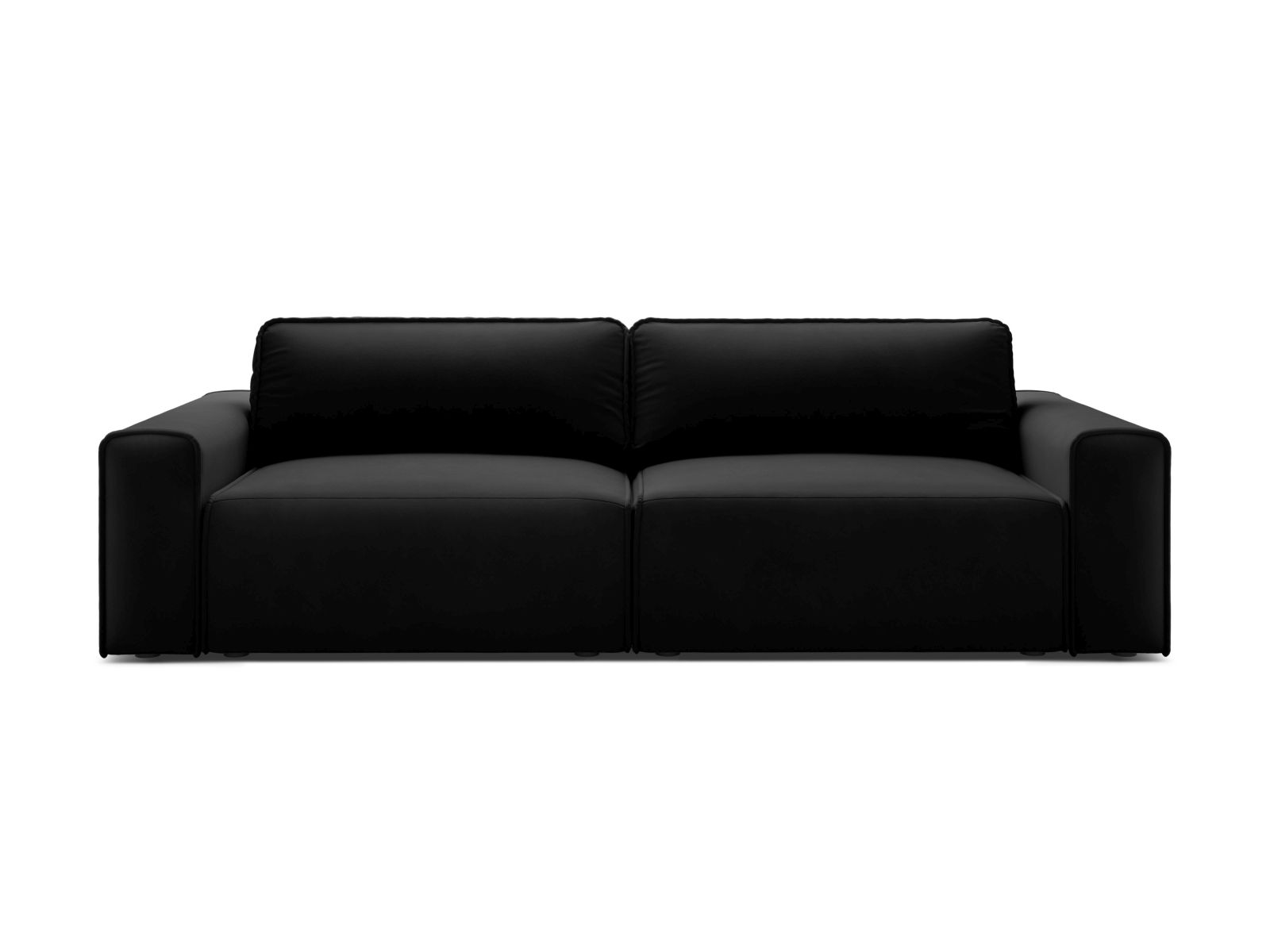 Velvet Sofa With Bed Function And Box, "Victor", 3 Seats, 246x100x83