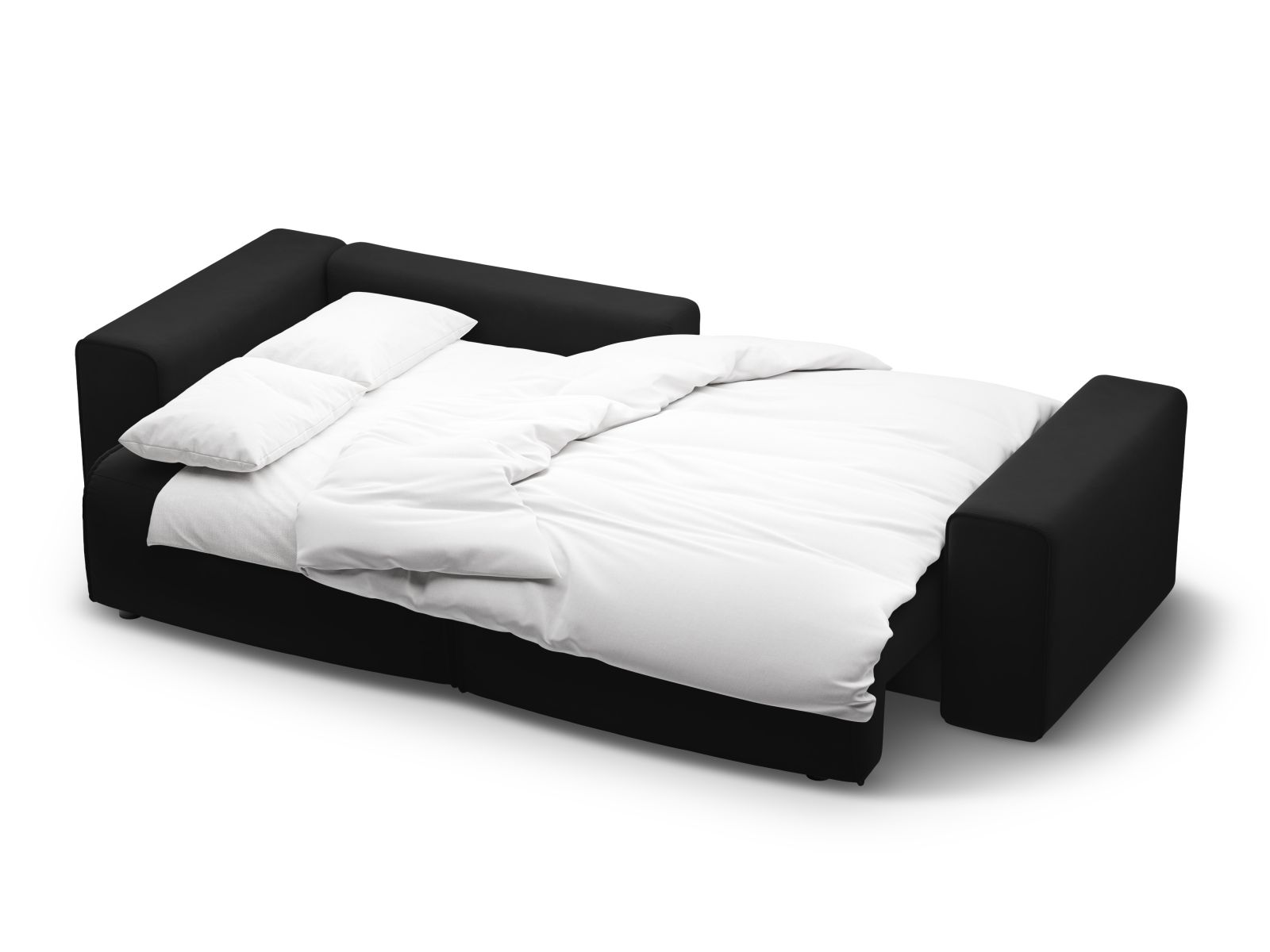 Velvet Left Corner Sofa With Bed Function And Box, "Victor", 3 Seats, 246x148x83