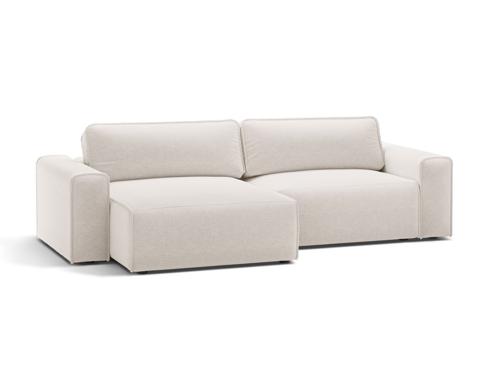 Left Corner Sofa With Bed Function And Box, "Victor", 3 Seats, 246x148x83