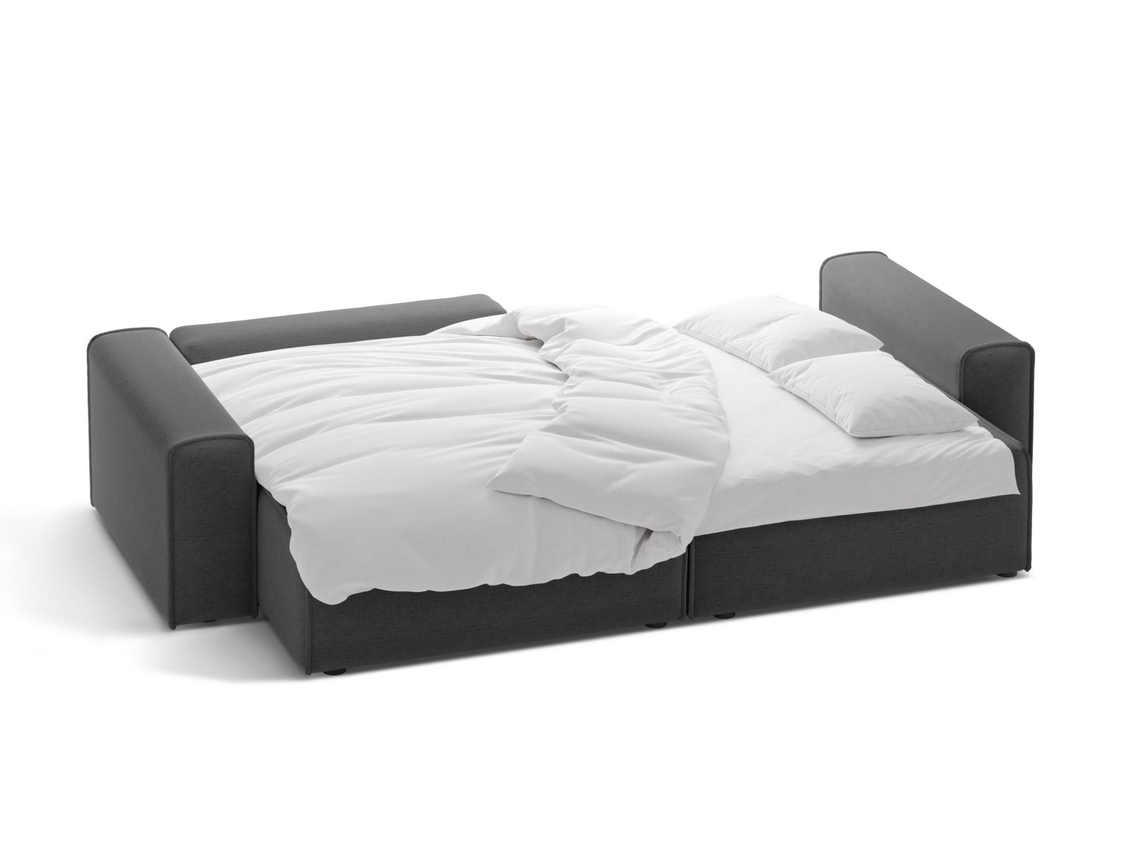 Left Corner Sofa With Bed Function And Box, "Victor", 3 Seats, 246x148x83