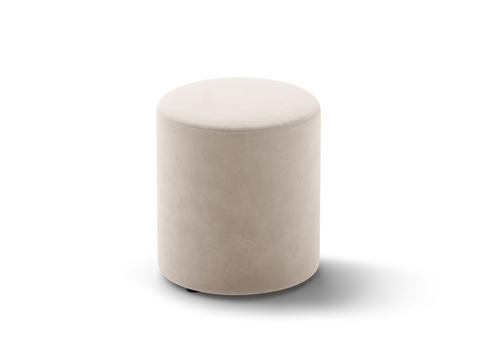 Velvet Pouf, "Dia", 1 Seat, 40x40x45