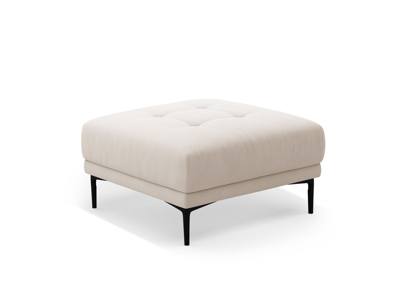 Velvet Pouf, "Bemy", 1 Seat, 85x85x46