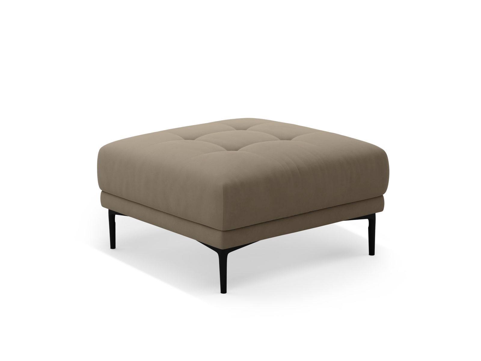 Velvet Pouf, "Bemy", 1 Seat, 85x85x46
