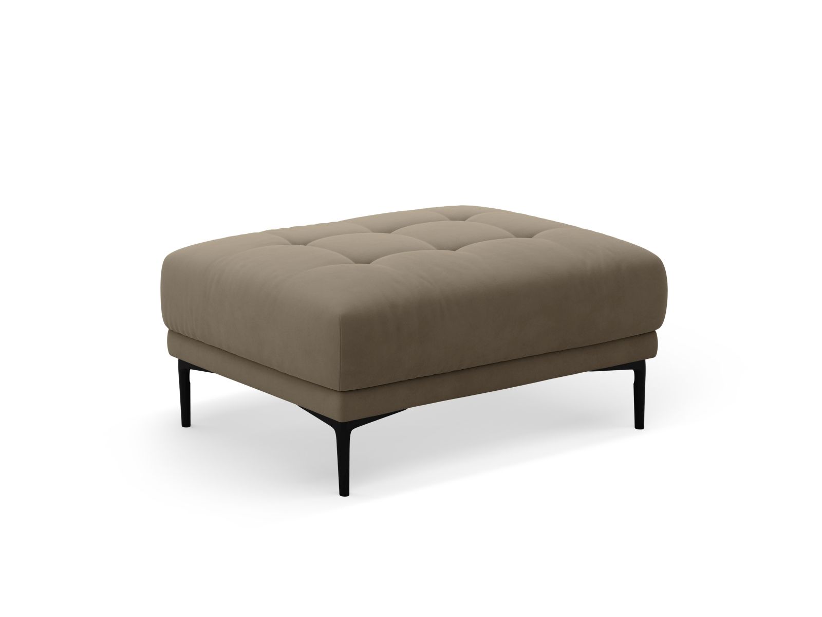 Velvet Pouf, "Bemy", 1 Seat, 100x70x46