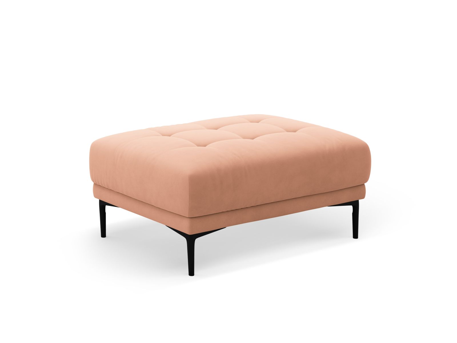 Velvet Pouf, "Bemy", 1 Seat, 100x70x46