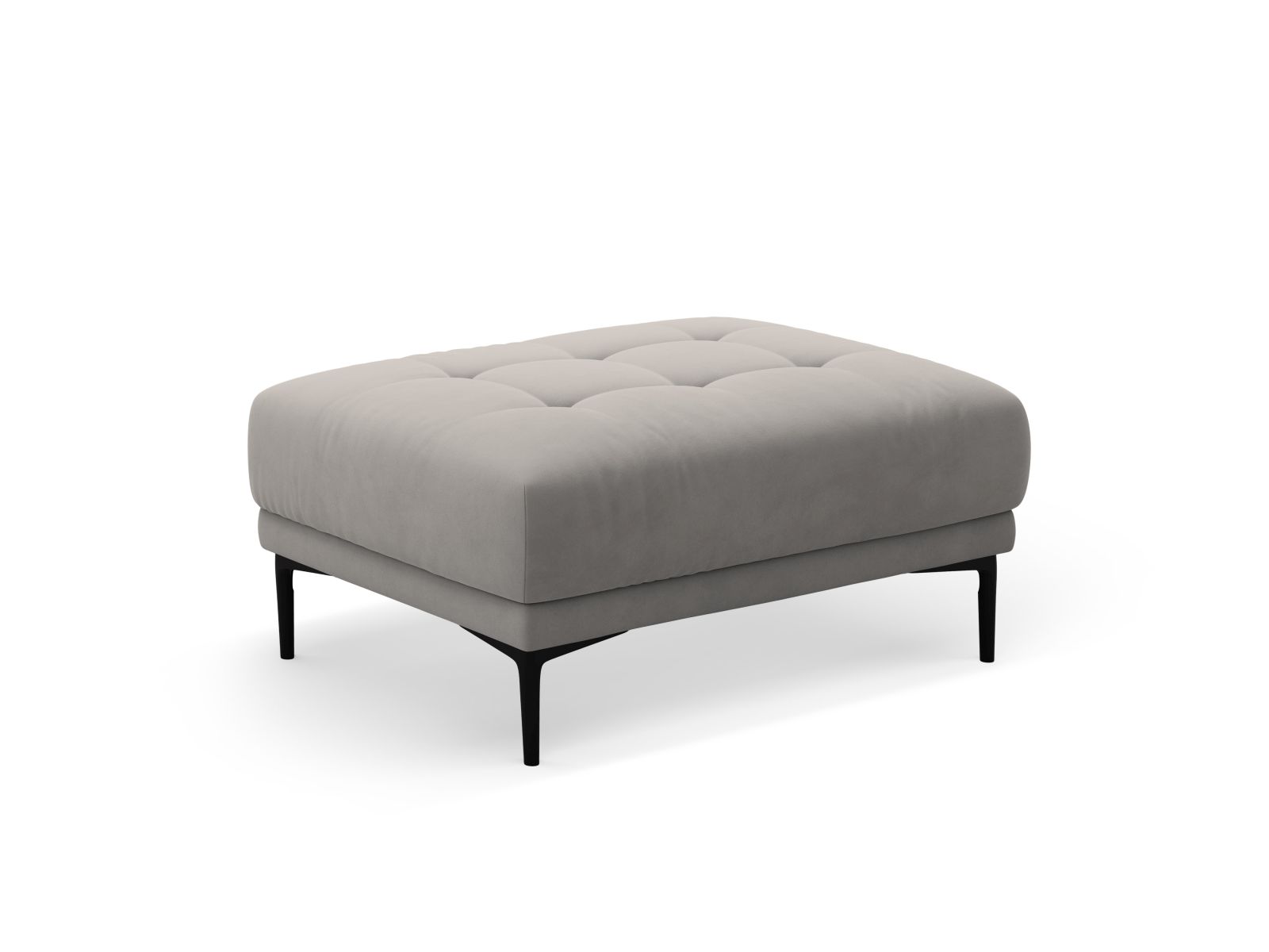 Velvet Pouf, "Bemy", 1 Seat, 100x70x46