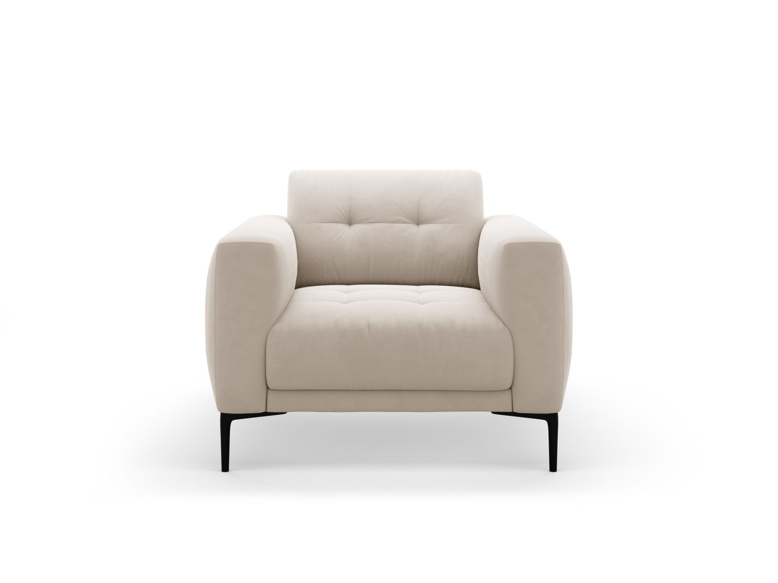 Velvet Armchair, "Bemy", 1 Seat, 87x85x85