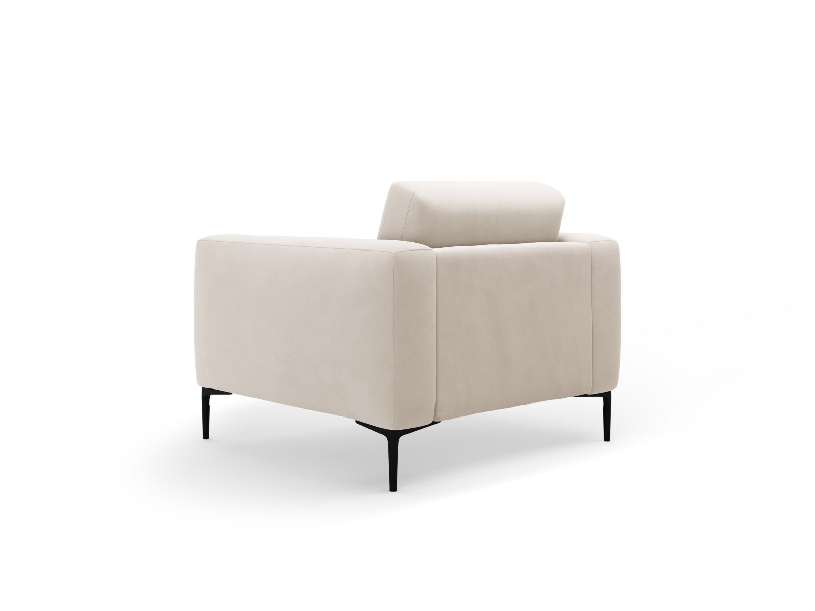 Velvet Armchair, "Bemy", 1 Seat, 87x85x85