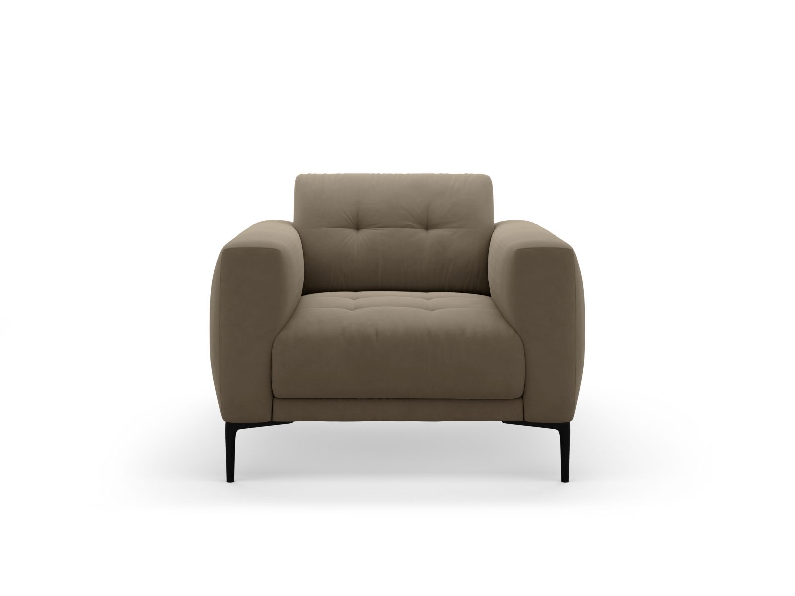 Velvet Armchair, "Bemy", 1 Seat, 87x85x85