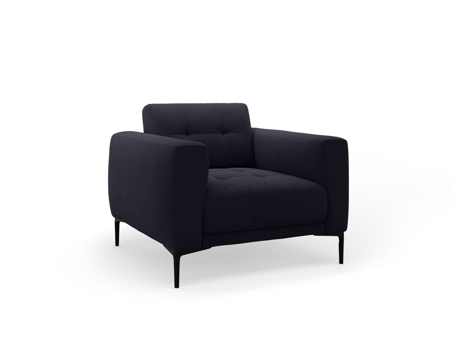 Velvet Armchair, "Bemy", 1 Seat, 87x85x85