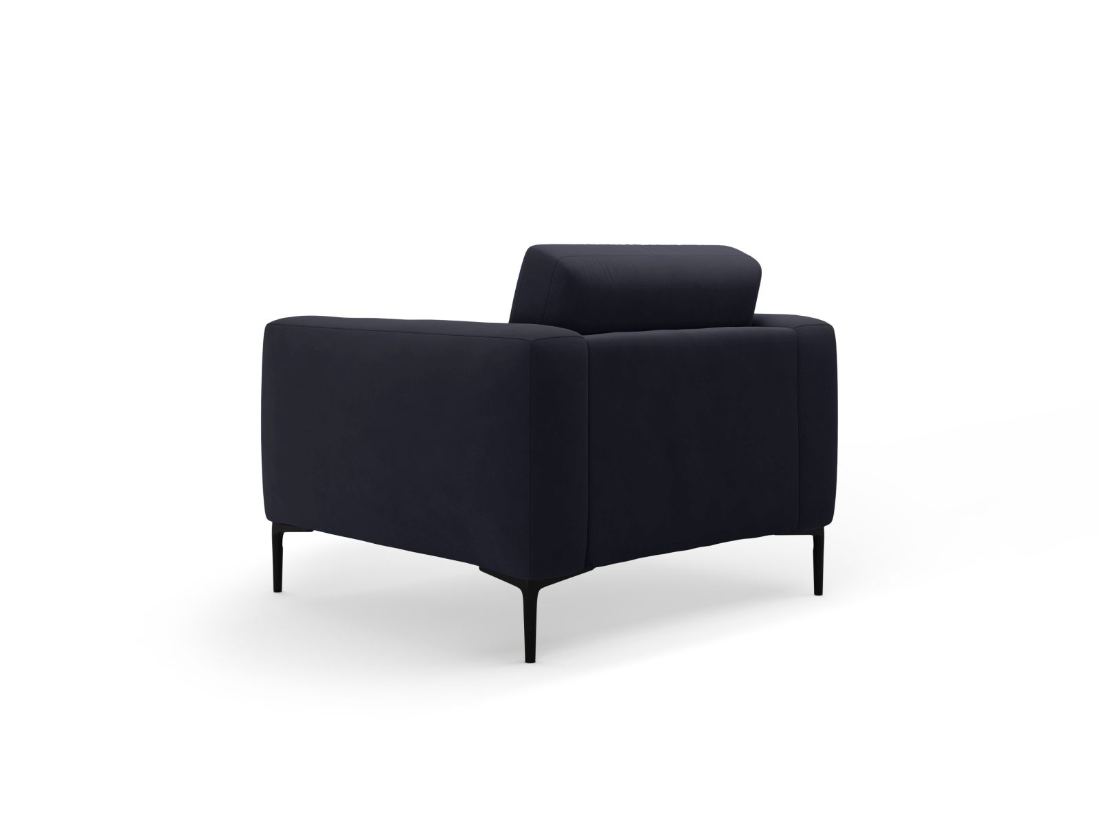 Velvet Armchair, "Bemy", 1 Seat, 87x85x85