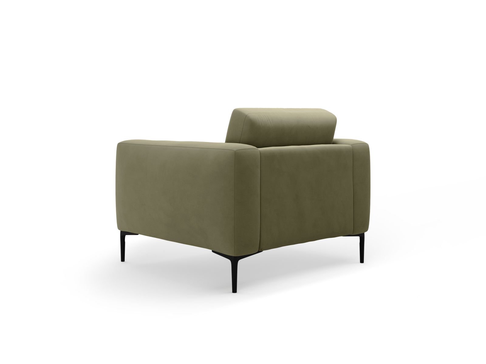Velvet Armchair, "Bemy", 1 Seat, 87x85x85