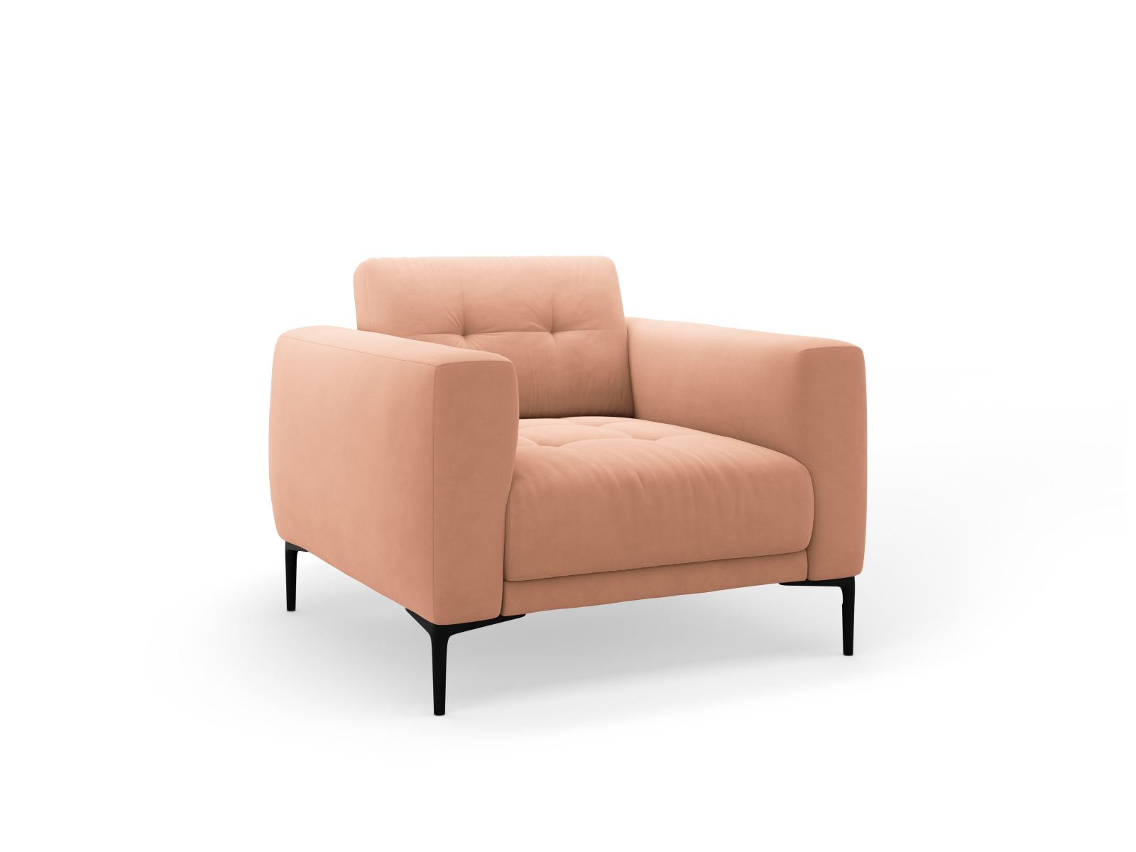 Velvet Armchair, "Bemy", 1 Seat, 87x85x85