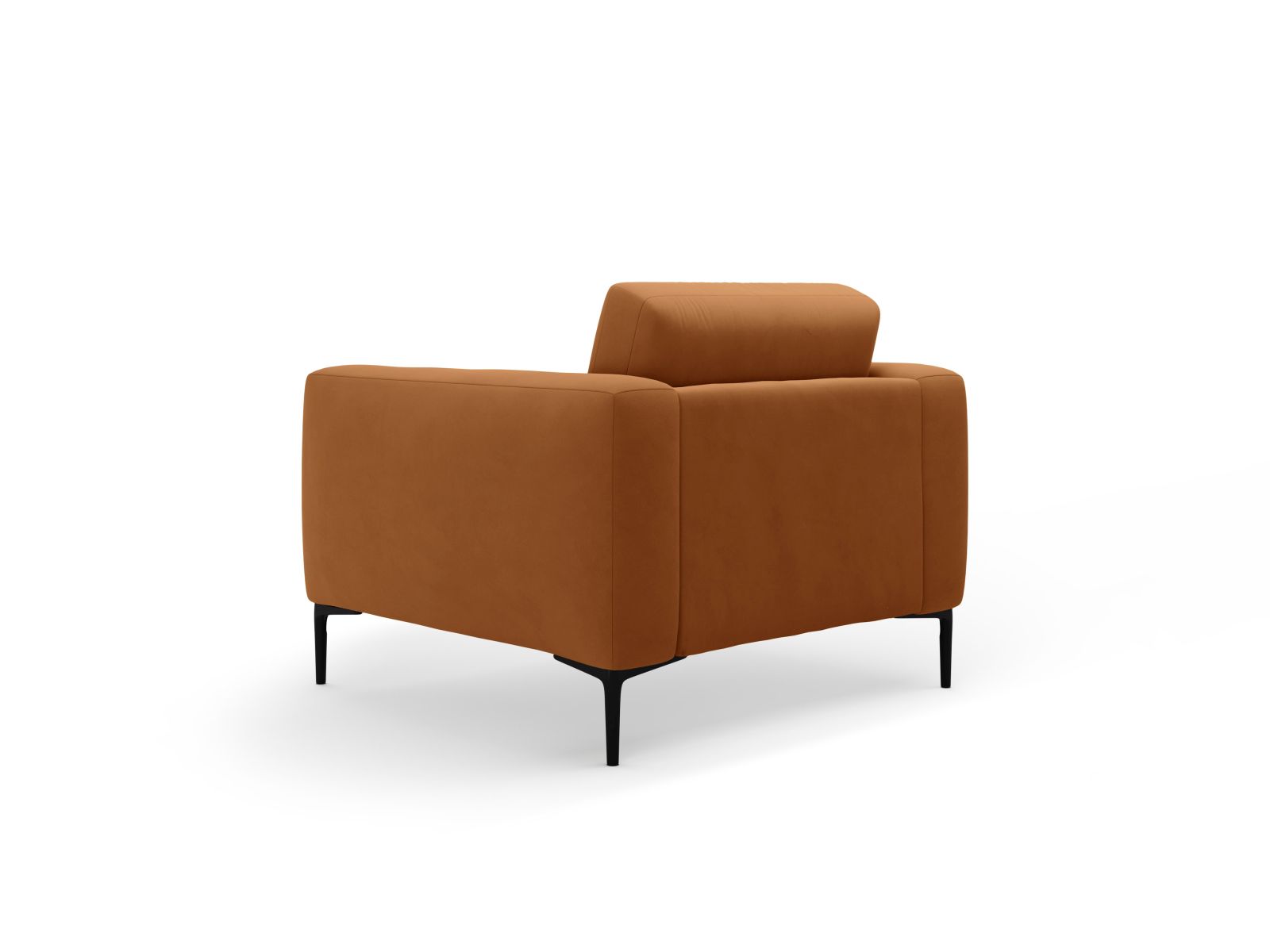 Velvet Armchair, "Bemy", 1 Seat, 87x85x85